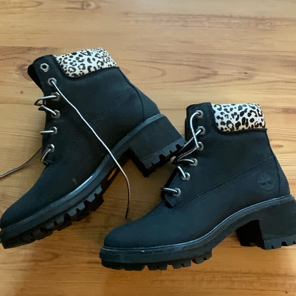 Timberland | Leopard Print Heeled Boots | Animal Print - Picture 5 of 7